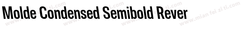 Molde Condensed Semibold Reverse字体转换